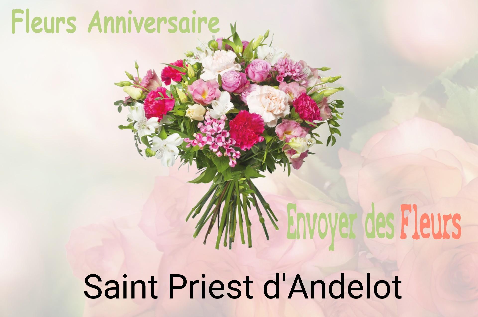 Bouquet de fleurs d’anniversaire livré à Saint-Priest-d'Andelot